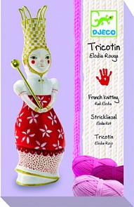 Набор для творчества - Вязание, красный (Djeco, 08851k)